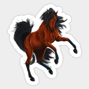 Rearing Majestic Horse Sticker